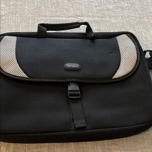 Targus Black Laptop Briefcase with Gray Accents